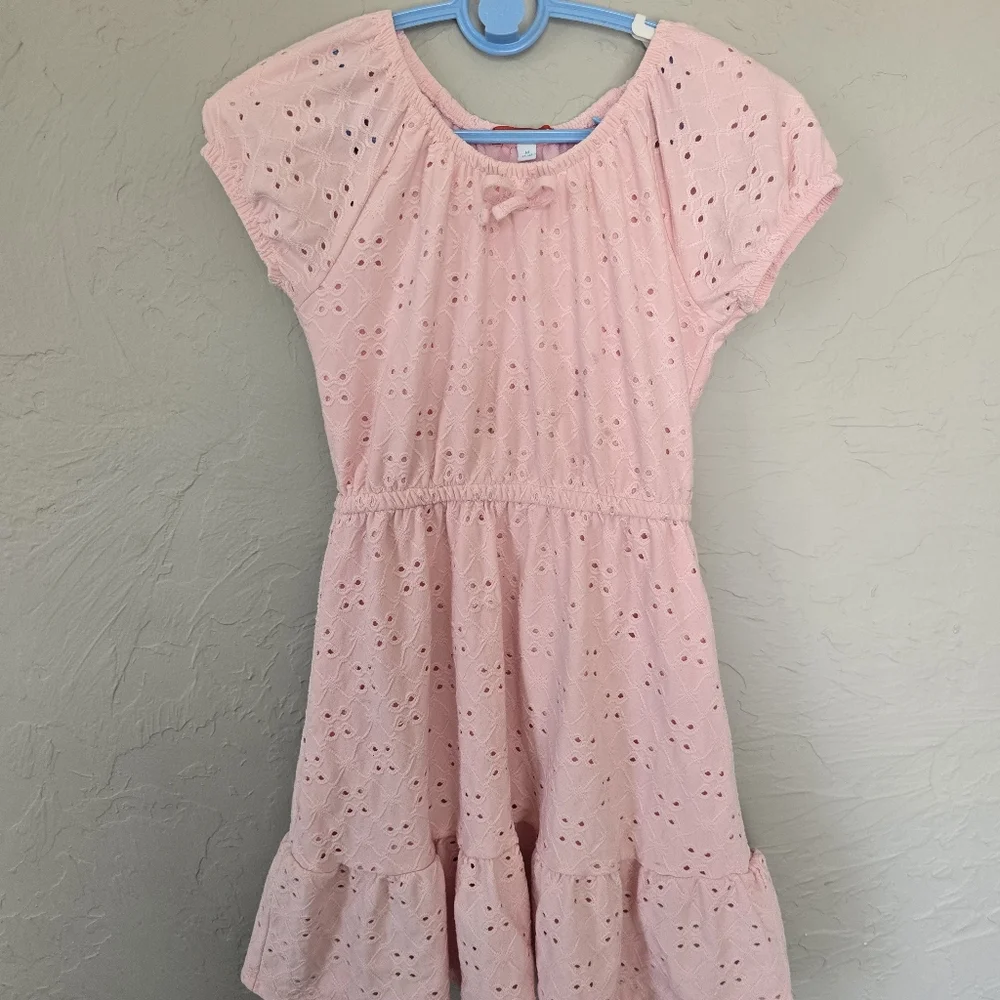 Liberty Valor Medium 5/6 Girls Pink Adorable Summer Dress